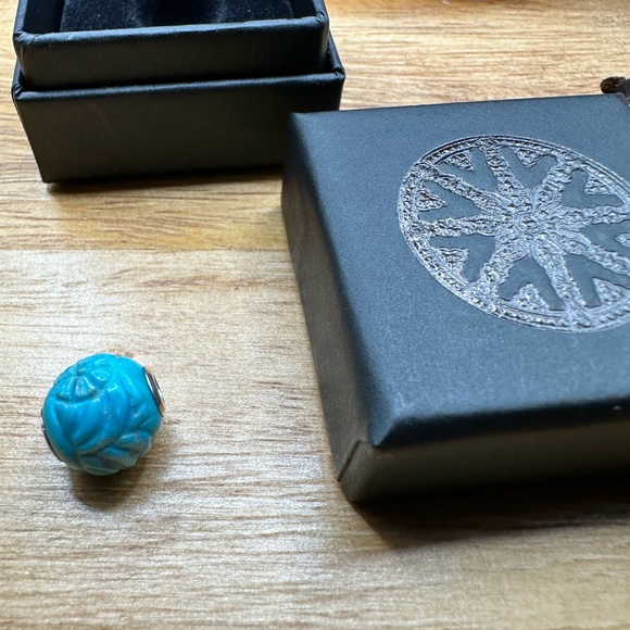 Thomas Sabo Textile turquoise Karma bead AUTHENTIC (New) - Picture 6 of 8